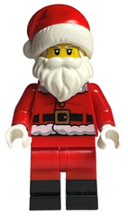 Santa - Fur Lined Jacket with Candy Cane on Back, Red Legs with Black Boots hol246