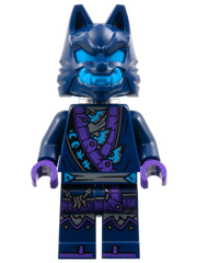 Wolf Mask Claw Warrior - Dark Blue and Dark Azure Mask, Neck Bracket njo869