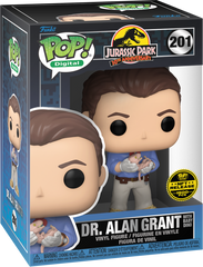 Funko Pop! Digital: Jurassic Park - Dr Alan Grant with Baby Dino (Legendary LE 1900 PCS) #201