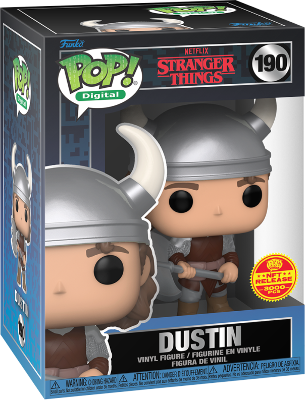 Funko Pop! Digital: Stranger Things - Dustin with Axe and Helmet (Legendary LE 3000 PCS) #190