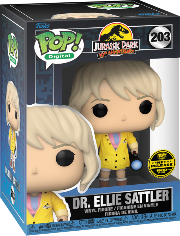 Funko Pop! Digital: Jurassic Park - Dr Ellie Sattler (Legendary LE 1900 PCS) #203