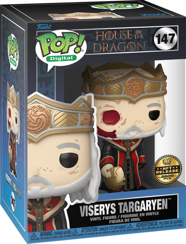 Funko Pop! Digital: House of the Dragon - Viserys Targaryen (Legendary LE 2600 PCS) #147