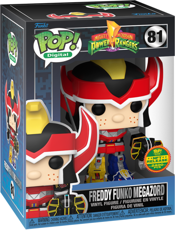 Funko Pop! Digital: Mighty Morphin Power Rangers - Freddy Funko Megazord (Royalty LE 2400 PCS) #81