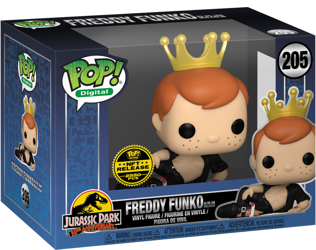 Funko Pop! Digital: Jurassic Park - Freddy Funko as Dr Ian Malcolm (Royalty LE 2550 PCS) #205
