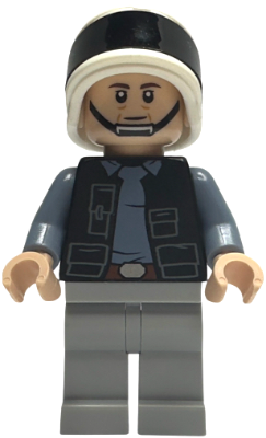 Rebel Fleet Trooper - Male, Vest with Pockets, Black Neck, Dark Brown Eyebrows sw1391