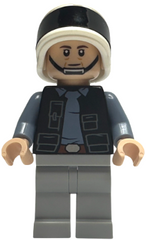 Rebel Fleet Trooper - Male, Vest with Pockets, Black Neck, Dark Brown Eyebrows sw1391